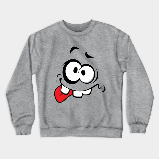 Funny Face Tongue Crewneck Sweatshirt by enfuego360